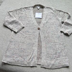 J. Jill Rosebud Multicolor Knit Cardigan NWT medium